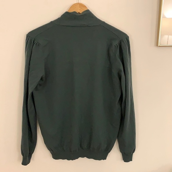 ETRO Milano Teal Green High Neck Long Sleeve Sweater - Picture 11 of 14